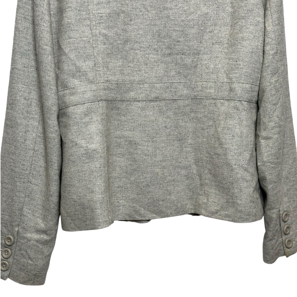 Fossil Gray Wool And Rayon Blend Two Button Blaze… - image 7
